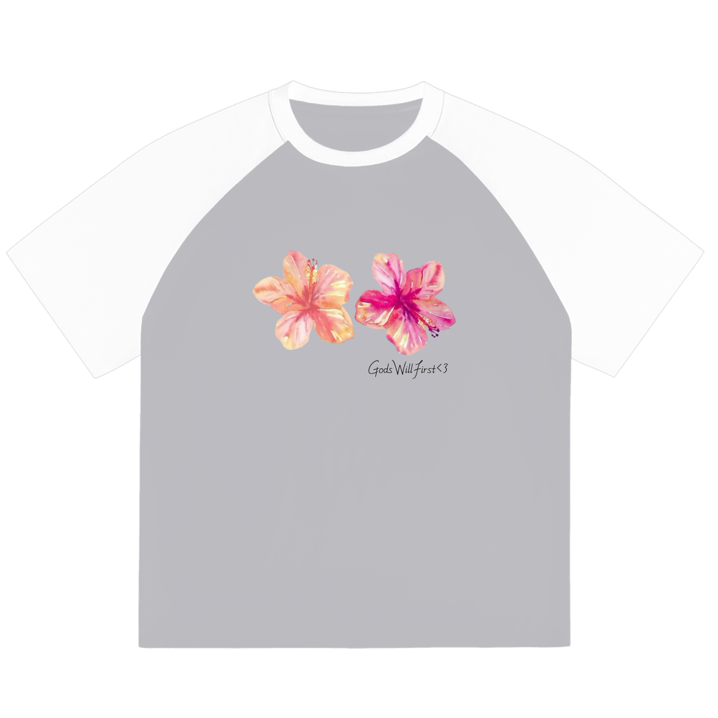 Color-Blocked Raglan Sleeve T-shirt