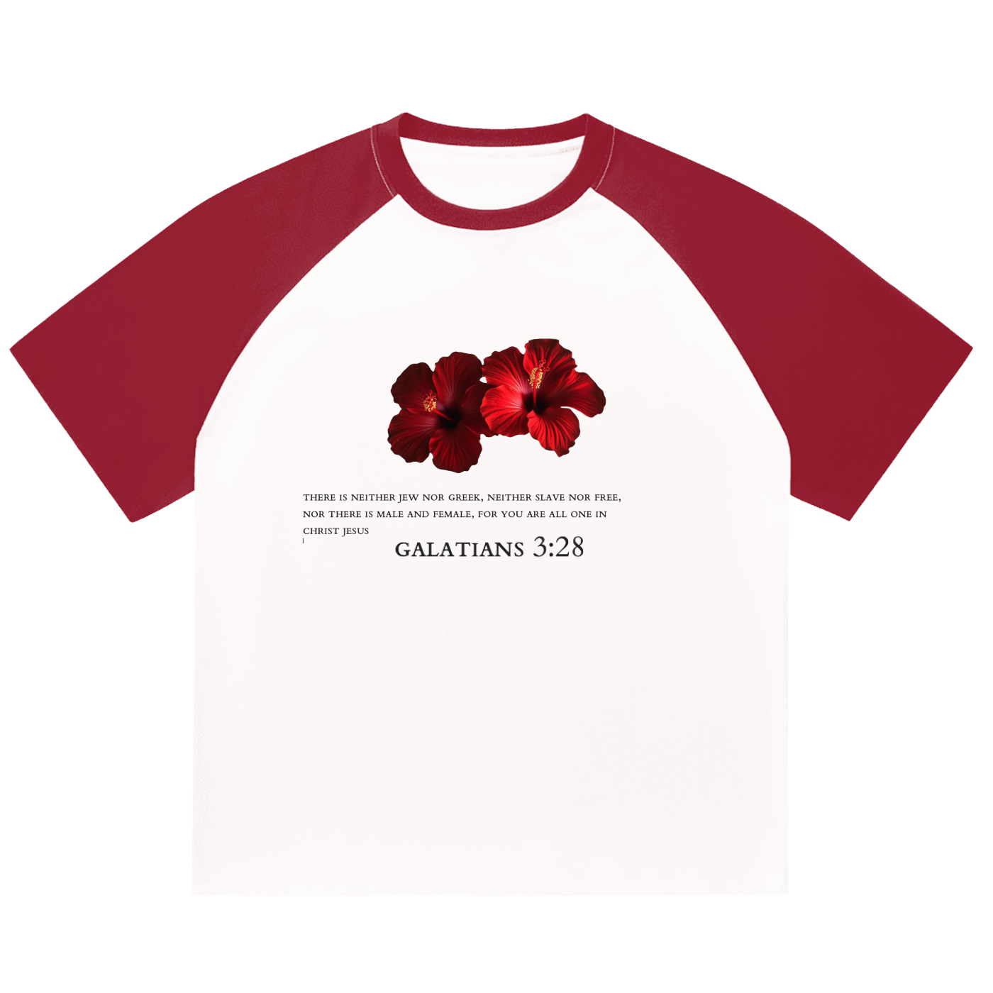 Color-Blocked Raglan Sleeve T-shirt